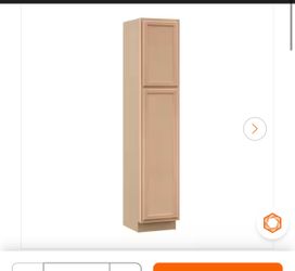 Tall Unfinished Wood Pantry Cabinet
