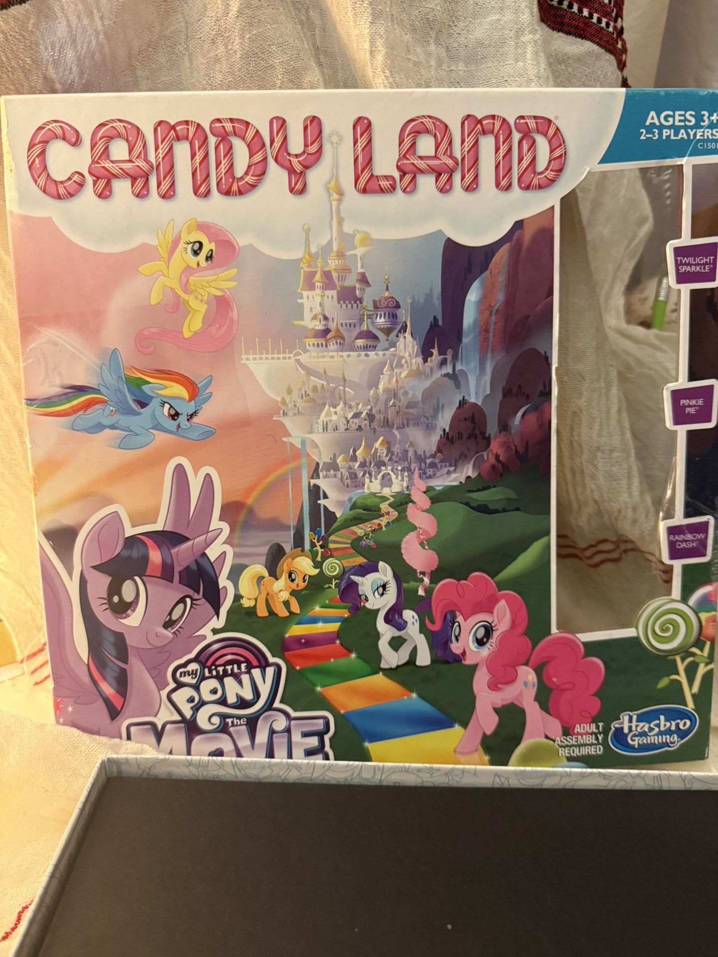 Candy Land: My Little Pony the Movie Edition Board Game - Hasbro - Complete