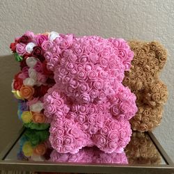 Handmade Roses Bear