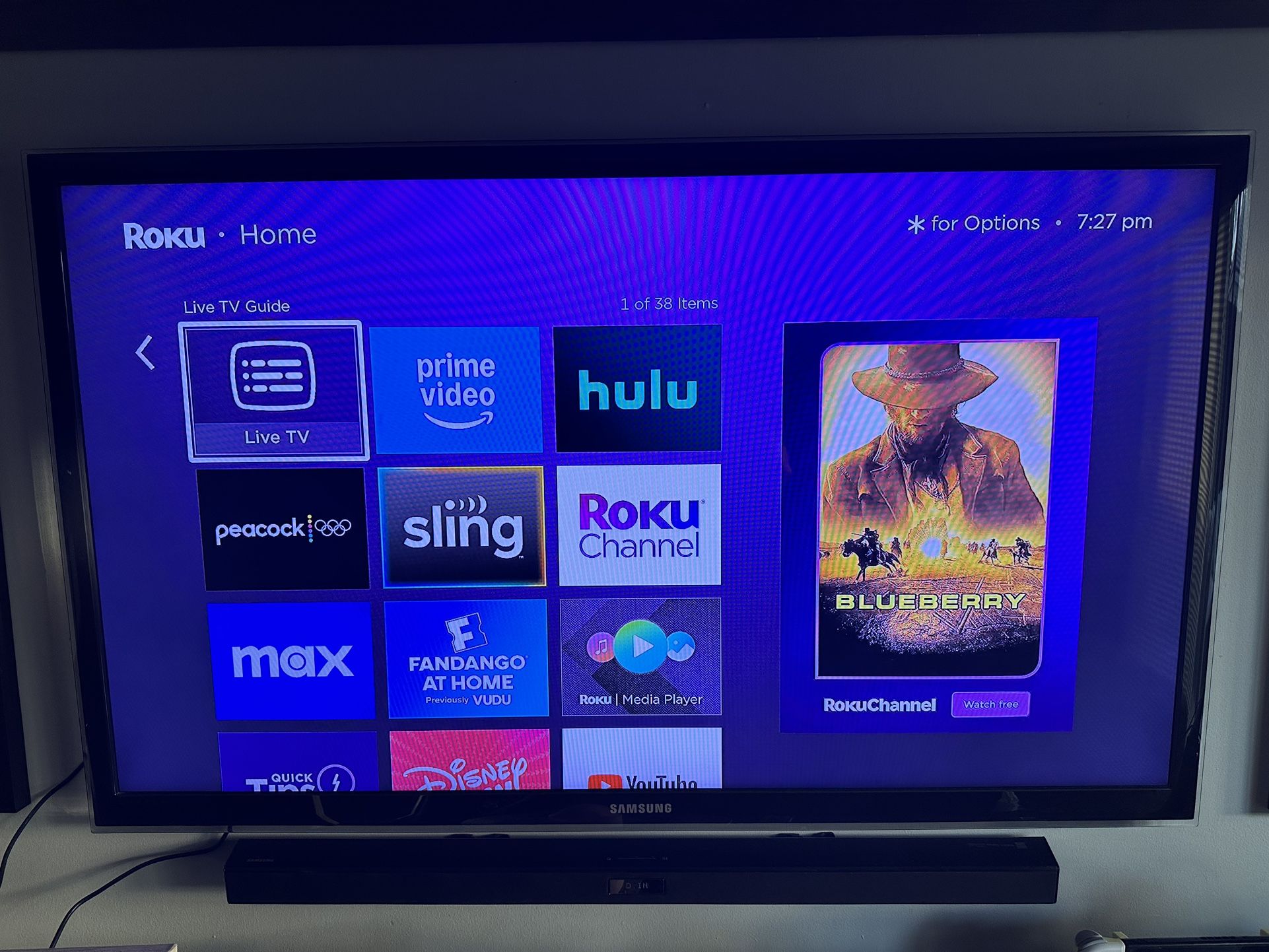 Samsung 55 Inch LED and Sound Bar