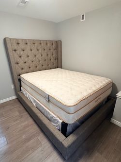 Queen Bed Frame W/No mattress