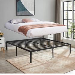 King Size Metal Platform Bed Frame. Also available in queen, full and twin - new in box