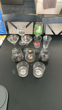 Misc Cocktail Glasses - 11 Pieces