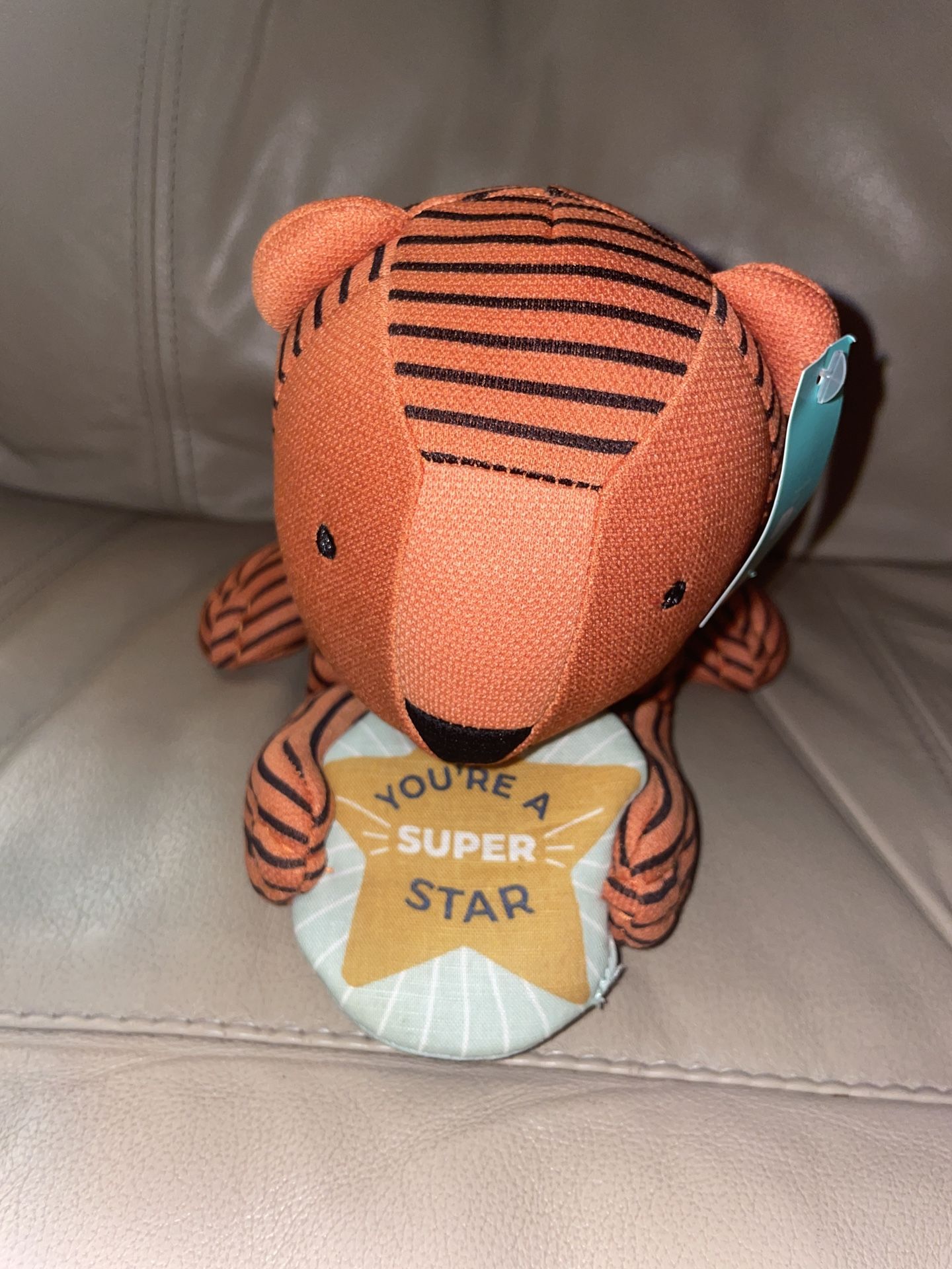 Striped Orange Tiger Plush Toy New With Tags 10”x6” Cute Adorable Kids Soft