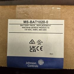 JOHNSON CONTROLS MS-BAT1020-0  BATTERY PACK REPLACEMENT 
