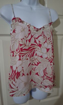 Floral Ruffle Cami Tank Top