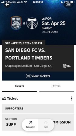 SDFC VS PORTLAND TIMBERS