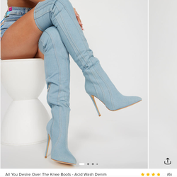 Fashion nova knee boots size 8.5