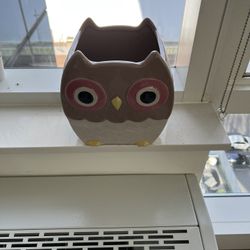 Cute Handmade Owl Plant Pot 