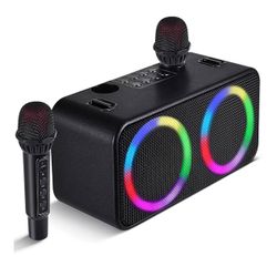 Portable Karaokee Machine 2 Microphones