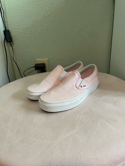 Light Pink Vans Slip-On Shoes