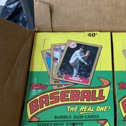 1987 Topps Baseball Card Wax Box  From Case