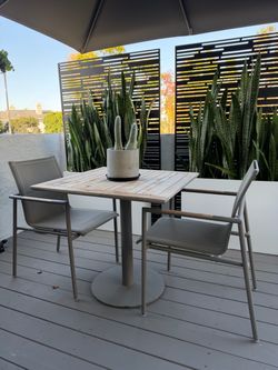 Ventana Outdoor Dining Set – Table + 2 Chairs