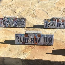 Custom License Plates- Lakers Dodgers Raiders
