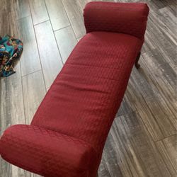 Burgundy Bench End Table 