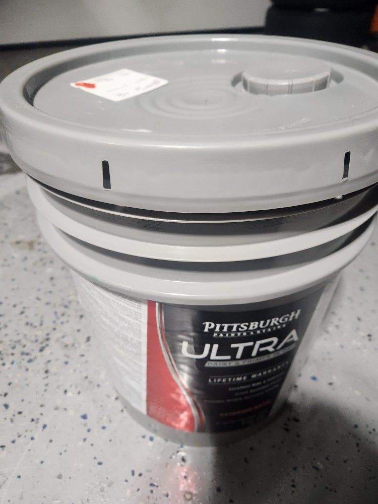 Pittsburgh Paints & Stains Ultra Exterior Satin Conservation Paint & Primer - 5 gal. Red