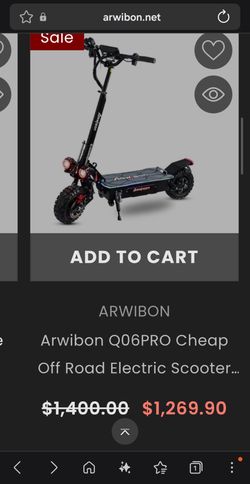 Arwibon Q06 Pro Off-Road Electric Scooter