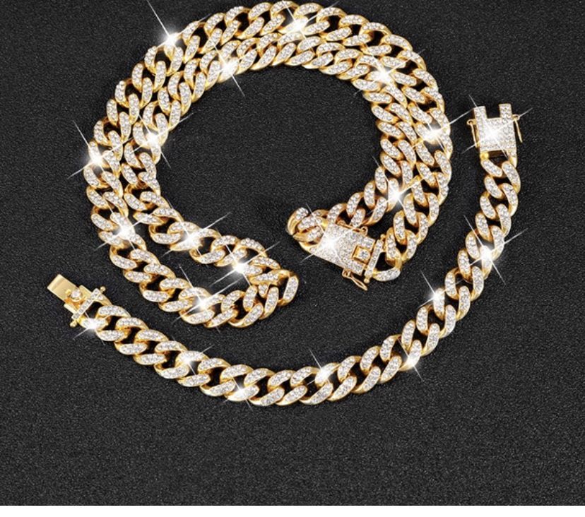 3PCS Luxury Watch Bracelet Set For Men 24KGold Bing Bing Diamond Watches Stainless Steel Business Watch Waterproof Quartz Watches Relojes Hombre