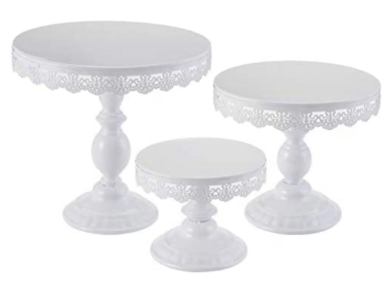 New Cake Stand Sets- White Or Gold