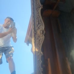 Large Vintage Syroco Ornate Mirror