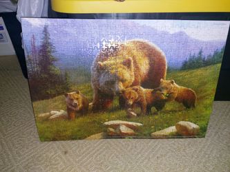 "Mama bear and cubs"
