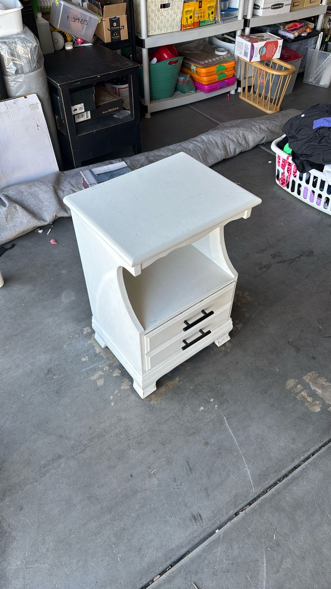 Solid Wood Nightstand / Dresser White