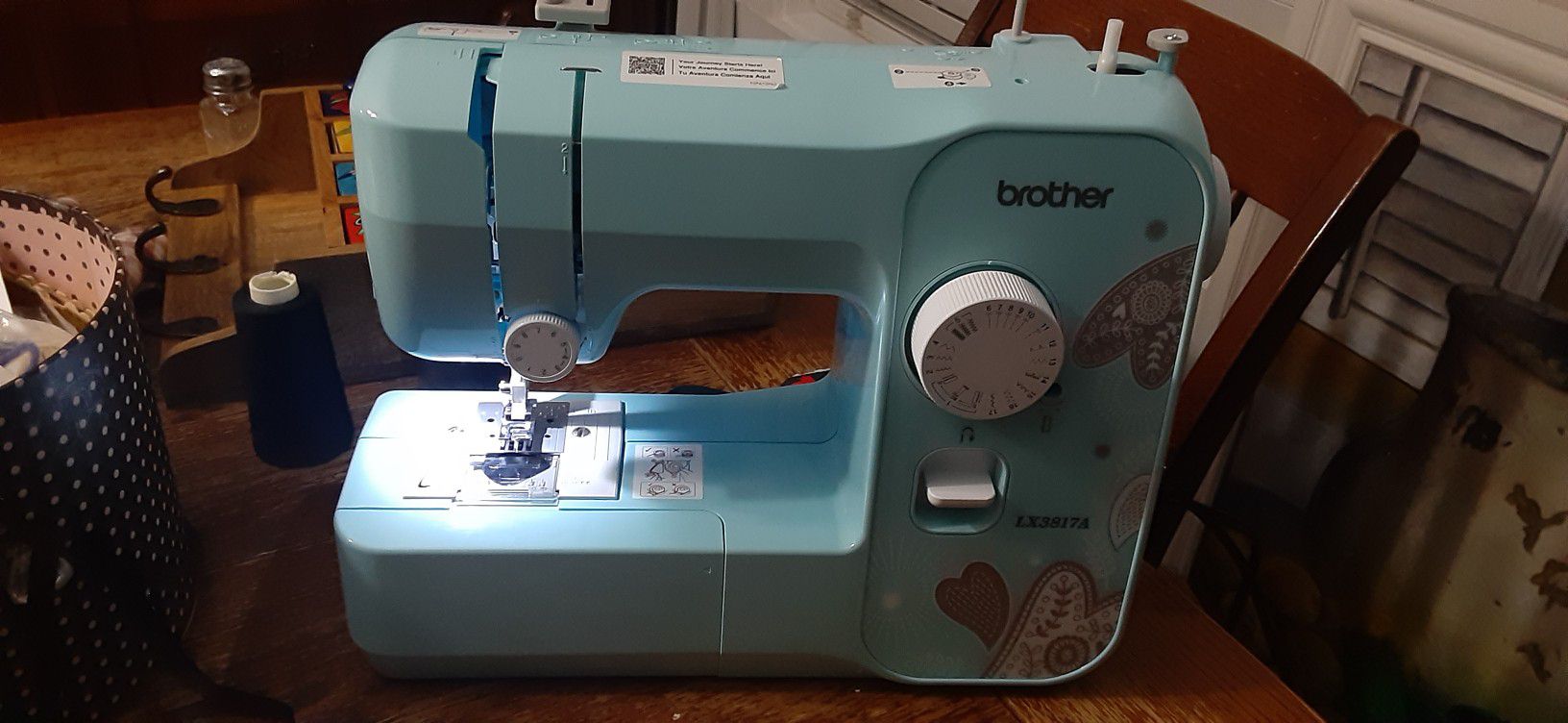 Brother Lx3817A Blue Sewing Machine 