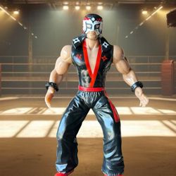 Octagon luchador figure, 7” inches tall
