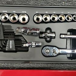 Craftsman 3/8Dr Master Machenic Set Socket Ratche 