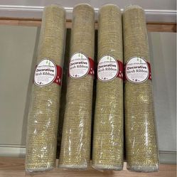 Gold Mesh Ribbon New 