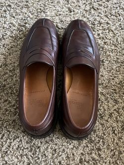 ALLEN EDMONDS Glasgow Men\'s Dress Loafers  8.5 Brown Leather Shoes Split Toe Allen Edmonds Glasgow Shoes Size 9.5 Mens Brown Leather Slip  main image 3