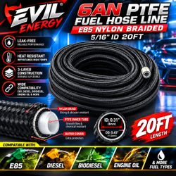 EVIL ENERGY 6AN PTFE Fuel Hose Line