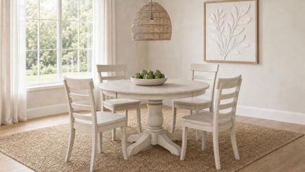 5 PC dinning set with table and 4 chairs