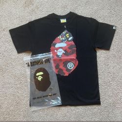 Bape Tee Black And Red Size Large 