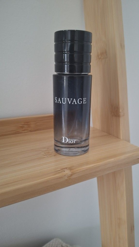Empty Dior Savage. Bottle