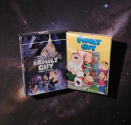 (Lot Of 2) Family Guy Volume 7 (3-DVD)/Star Wars Blue Harvest/Dark Side (2-DVD) Sets. Good Condition. This item is a Family Guy DVD set containing a t