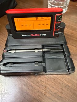 TempSpike Pro WiFi Bluetooth Wireless Meat Thermometer Digital, Unlimited Range, Detachable Thin Meat Probe & Standalone Base