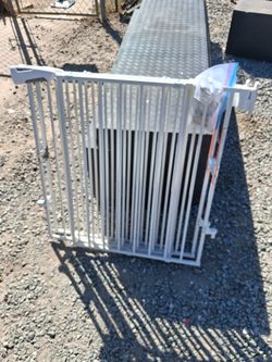 White Metal Safety Gate
