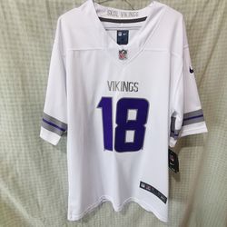 Justin Jefferson Minnesota Vikings No 18 Jersey
