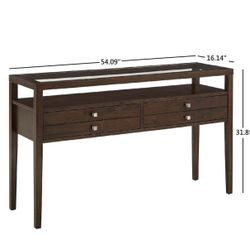 Strick & Bolton Aristo Halifax Brown Console Table