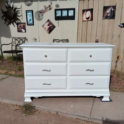 White Dresser 32".5H 50"W 17".5D