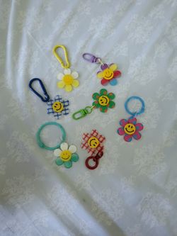 Smiley Sunfloer Key Chain
