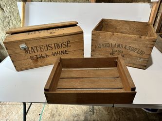 Vintage Wooden Crates 