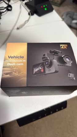 3-Channel HD Dash Cam — Brand New in Box