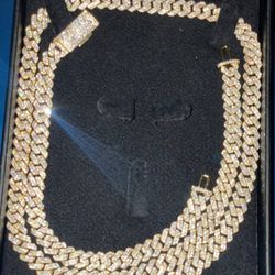 🔥 Flash Deal: Gold 8mm Chain & Bracelet set🔥