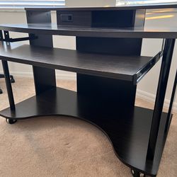 Elegant Computer Table Solid Wood