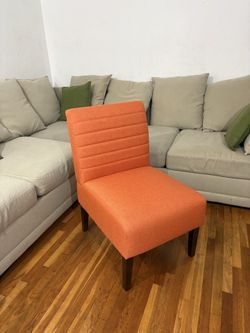 Armless Accent Chair, Mid Century Modern Lounge Reading Chair