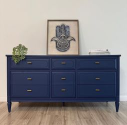 Gorgeous Restored Dresser By Bassett  60”L x 18”W x 30.5”H