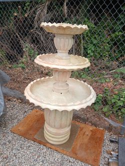 Vintage marble 3 tier water  fountain