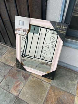Pink Nicole Miller New York Decorative Mirror 22x28